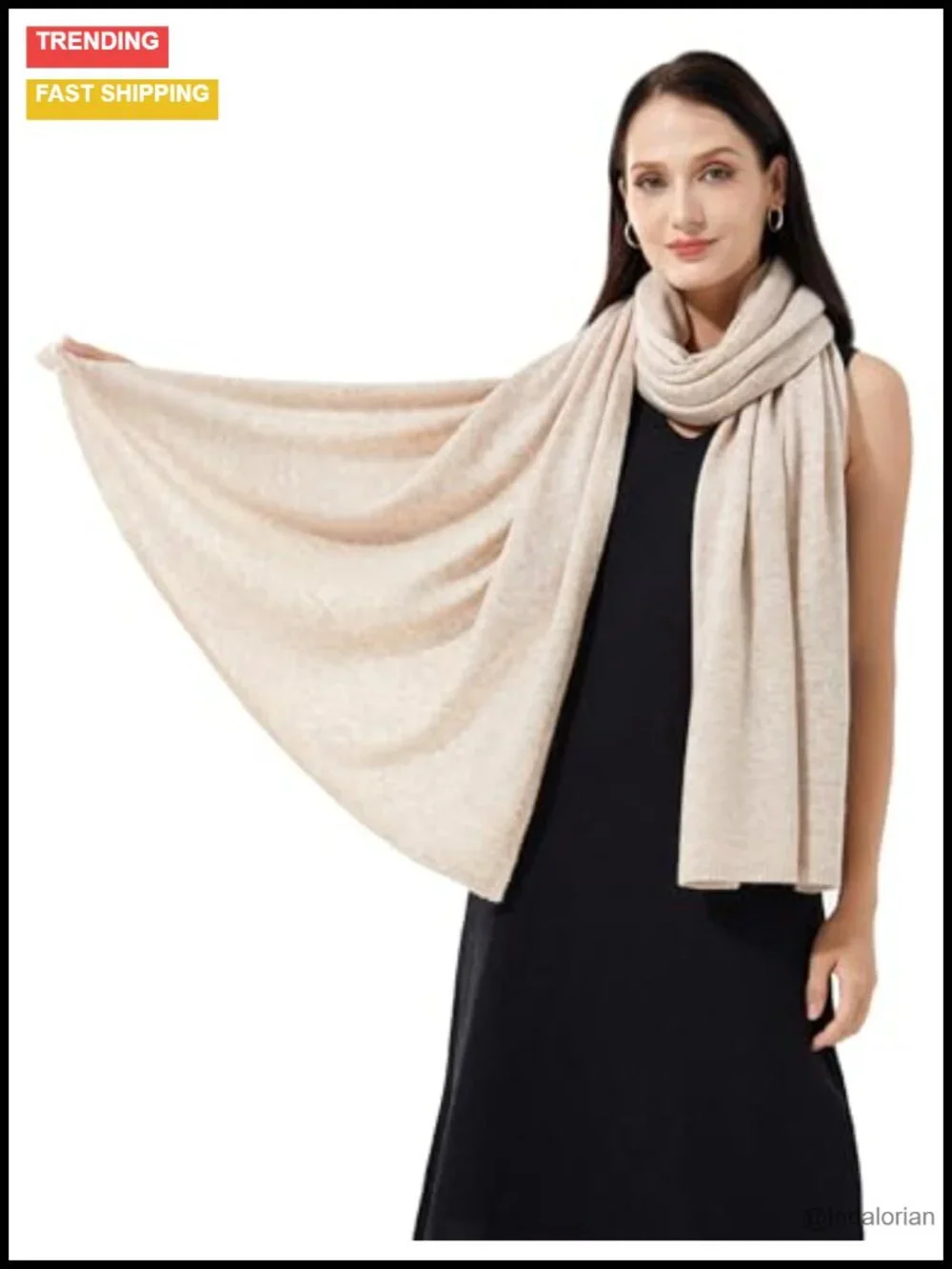 Luxury Cashmere Wool Blend Wrap Shawl Pashmina Scarf for Women Extra Large